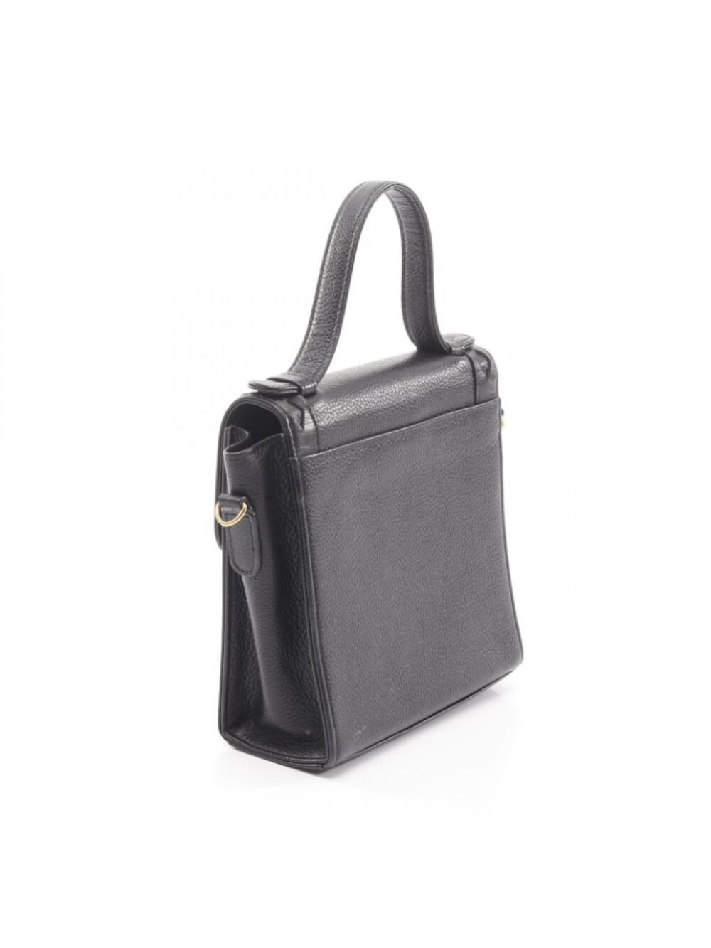 Saint Laurent Yves Handbag 2-Way Black Leather - Picture 2 of 7